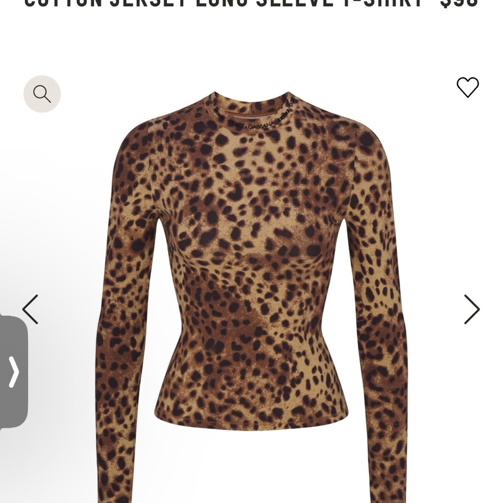 Leopard Print Long Sleeve Women's Top